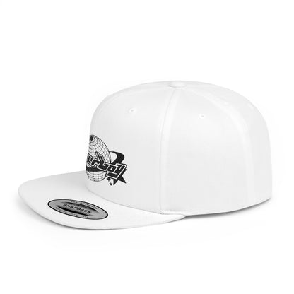 Flat Bill Snapback Cap