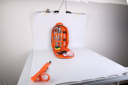 19Pcs Camping Cooking Utensil Kit Portable Picnic Cookware Outdoor Kitchen Equipment Gear Campfire Barbecue Appliances With Storage Bag