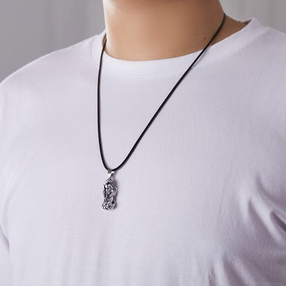 925 Sterling Silver Men's Pixiu Pendant Retro Style