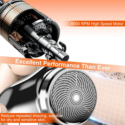 1 Set Electric Razor For Men Mini Shaver Portable Pocket Size Shaver USB Rechargeable Dry Usage For Home Travel Office