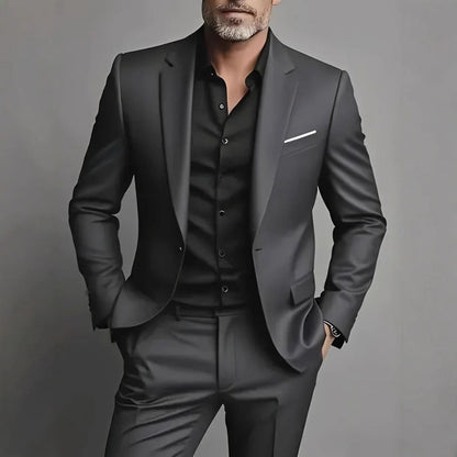 Men's Business Slim-fitting Suit Three-piece Suit